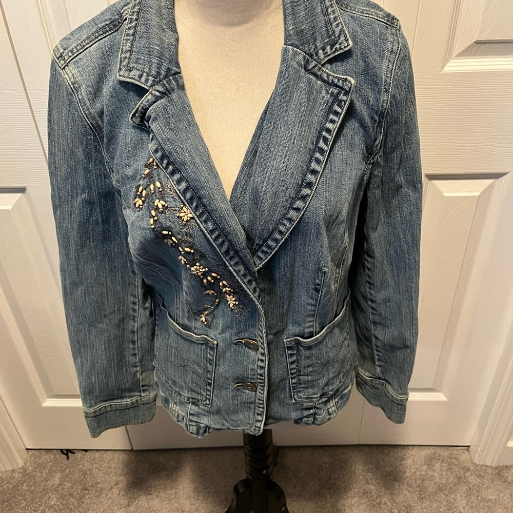 Point Zero size M Embellished Denim Jacket